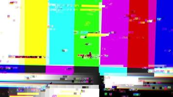 TV Color Bars with a Digital Malfunction video