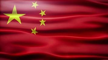Kina flagga slinga video