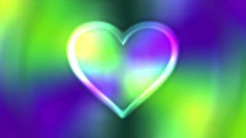 ciclo di sfondo simbolo cuore colorato video