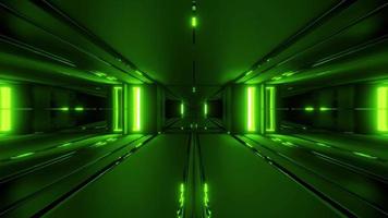 túnel de nave espacial de ciencia ficción futurista