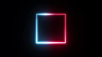 neon logo met taps toelopende lijnen vorm achtergrondlus video