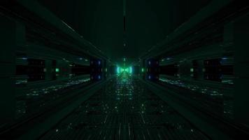 tunnel de science-fiction futuriste
