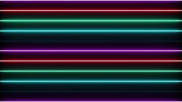Abstract Light Neon On Black Background video