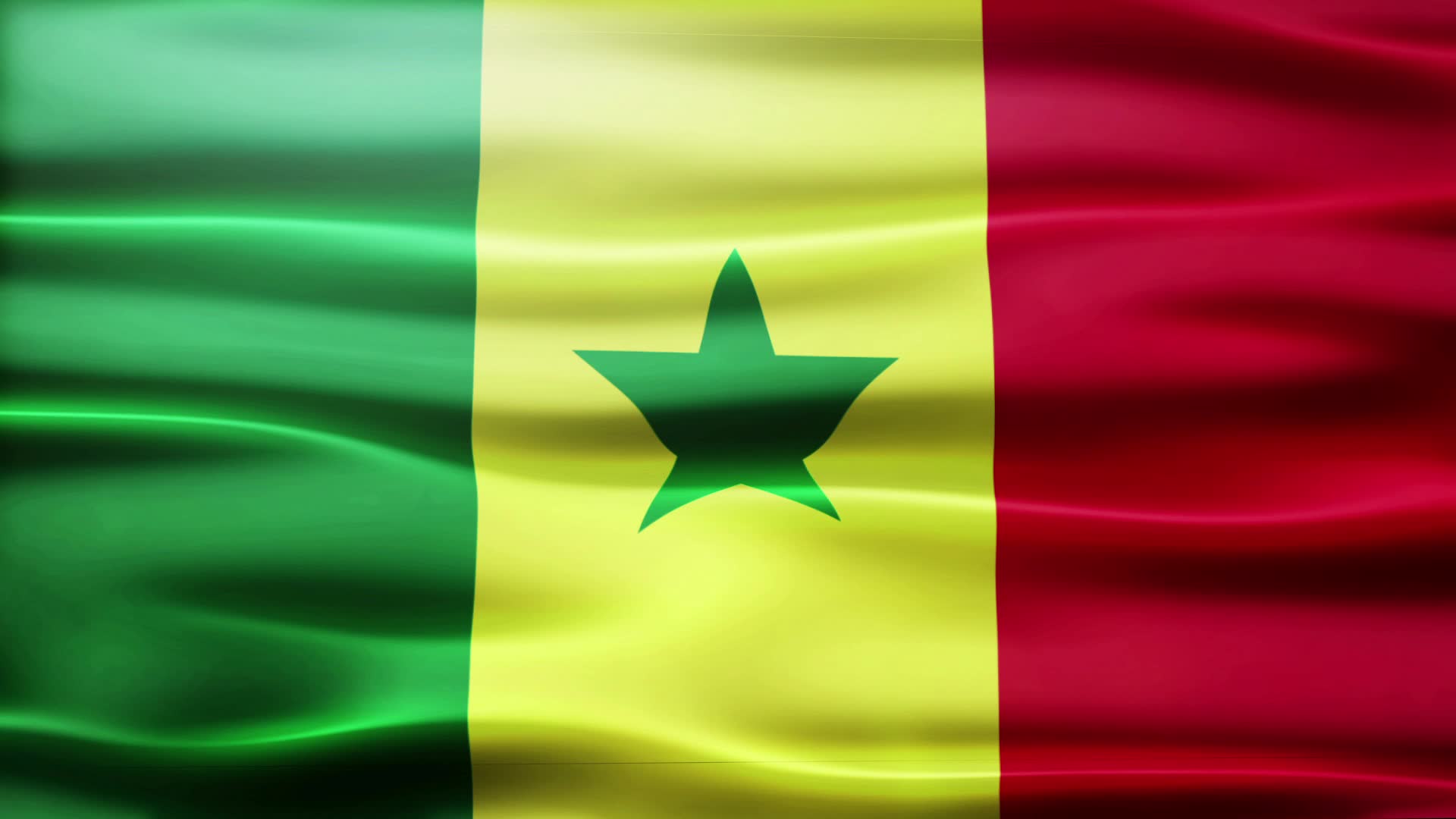 boucle de drapeau du Sénégal 1792528 Vidéo de stock sur Vecteezy