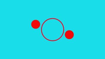 två cirkel rotation animation video