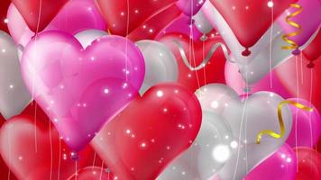 flygande hjärta ballonger