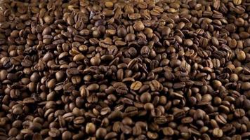 Roasted Coffee Beans and Heart Shape in the Center video