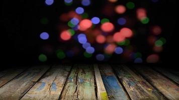 Wooden Stage and Bokeh