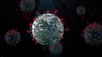 sfondo del virus della scienza video