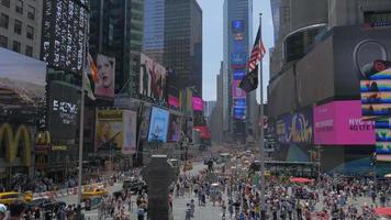 Daytime Times Square Wide 4K video