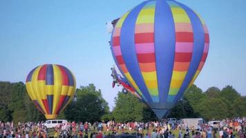 espectáculo de globos aerostáticos video