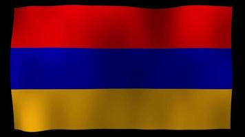 bandiera armenia 4k motion loop archivi video