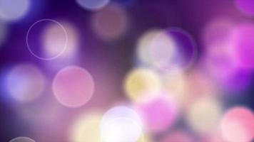Close-up Of Colorful Bokeh Light Moving In Slow Motion