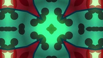 Red and Green Circles in a Kaleidoscope  video