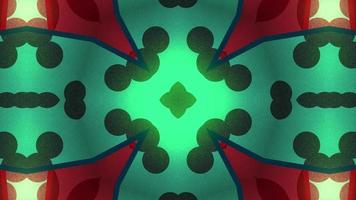 Red and Green Circles in a Kaleidoscope  video