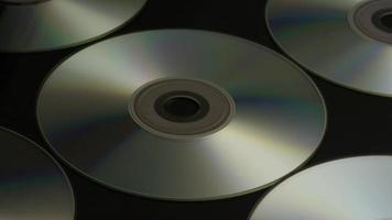 Rotating shot of compact discs - CDs 027