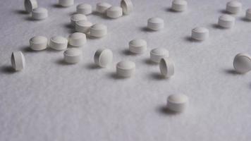 Rotating stock footage shot of vitamins and pills - VITAMINS 0073 video