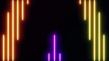 neon sci-fi retro abstrato video