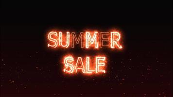 Summer Sale Mark Glow End Offset and Flame Effect