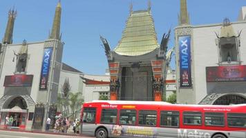 teatro chinês em hollywood boulevard 4k video