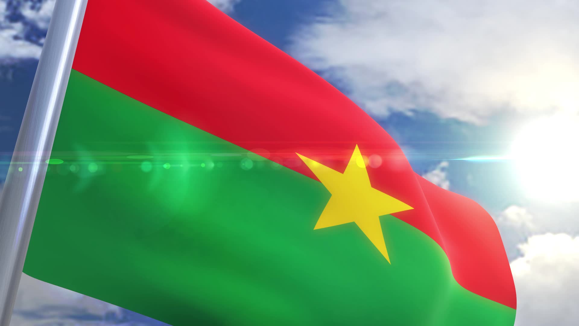 agitant le drapeau du burkina faso animation 1793647 Vidéo de stock sur  Vecteezy