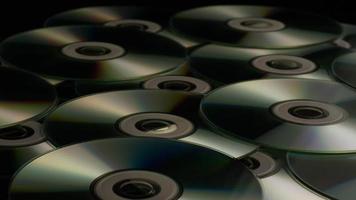 Rotating shot of compact discs - CDs 017 video