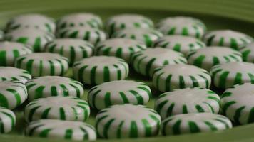 Tiro giratorio de caramelos duros de menta verde - candy spearmint 035