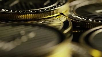 Rotating shot of Bitcoins (digital cryptocurrency) - BITCOIN LITECOIN 336 video