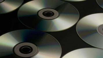 Rotating shot of compact discs - CDs 026 video