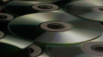 Rotating shot of compact discs - CDs 019