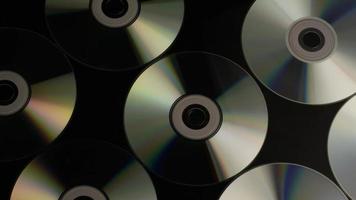 roterende opname van compact discs - cds 028 video