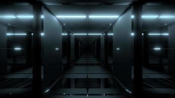 Futuristic Sci-fi Space Ship Tunnel  video