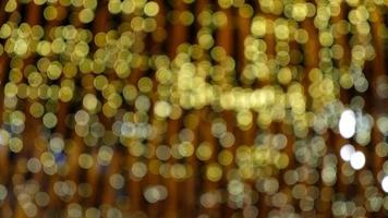 Abstract Blurred Golden Light Bokeh Background video