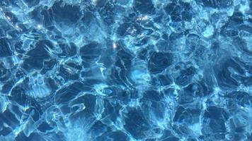 Light being reflected in the ripples of water in a swimming pool 4K video