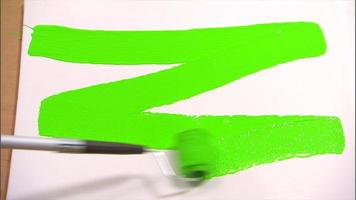 rouleau de peinture vert video