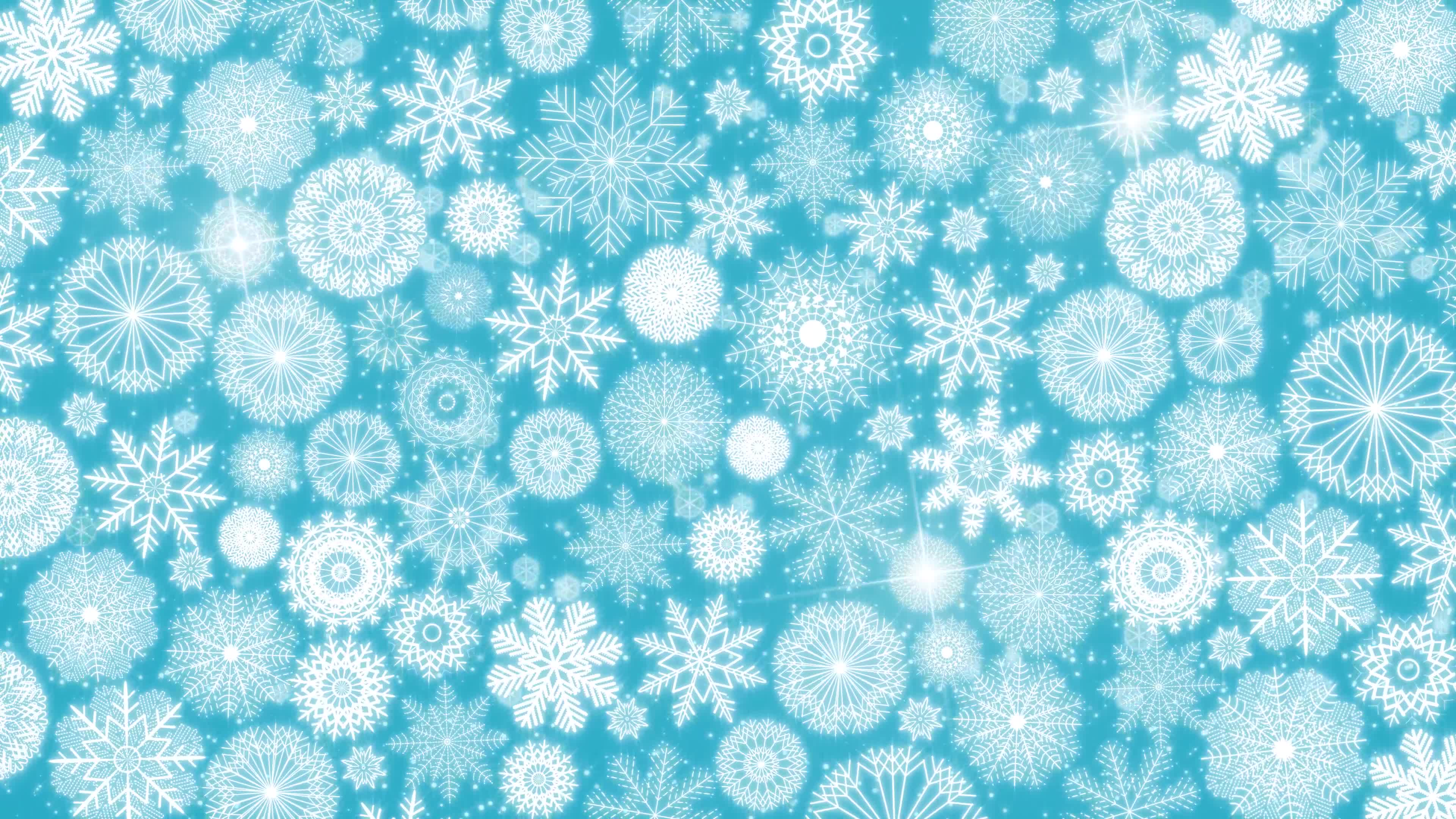 Seamless Loop Of Christmas Snowflakes Background 1795303 Stock Video at