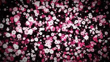 naadloze lus abstracte decoratieve bloemen achtergrond video