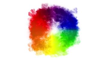 Abstract Multicolored Shockwave Smoke Background video