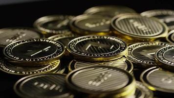 Rotating shot of Bitcoins (digital cryptocurrency) - BITCOIN LITECOIN 329 video