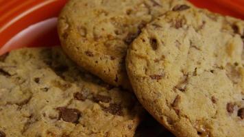 Cinematic, Rotating Shot of Cookies on a Plate - COOKIES 343 video