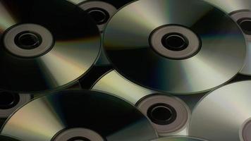 Rotating shot of compact discs - CDs 012