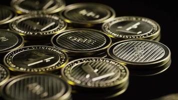 Rotating shot of Bitcoins (digital cryptocurrency) - BITCOIN LITECOIN 293 video