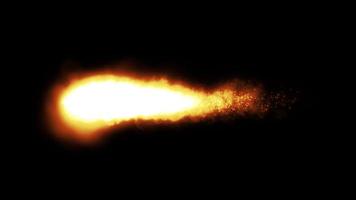 ciclo di meteoriti di fuoco di potenza di onda d'urto