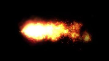 ciclo di meteoriti di fuoco di potenza di onda d'urto
