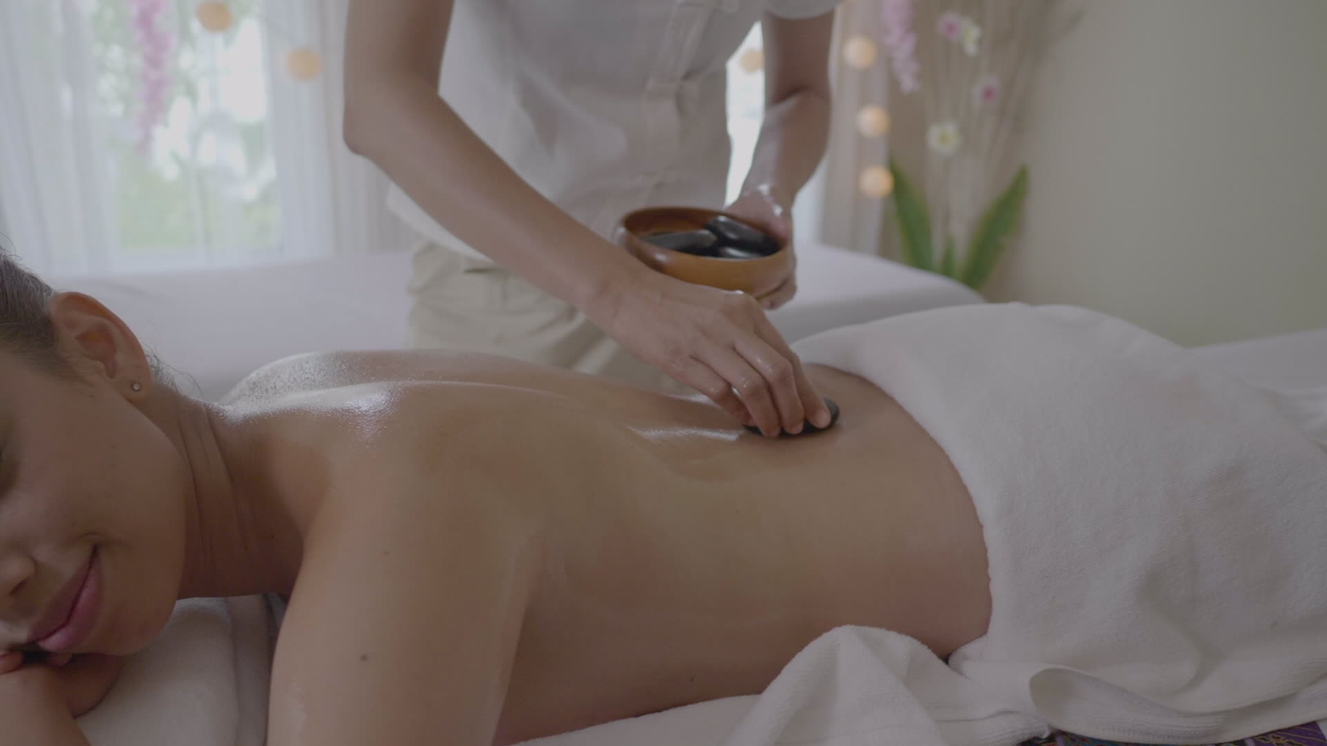 Hot massage video