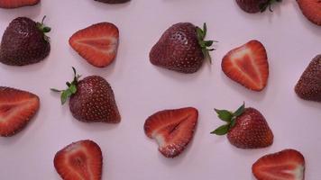 Strawberry background motion design video