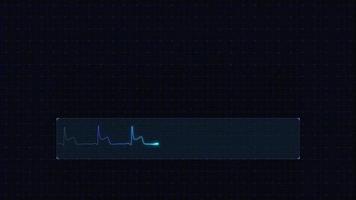 sfondo video medico con un monitor cardiaco elettrocardiogramma