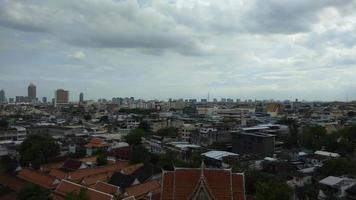 skyline van bangkok, thailand video