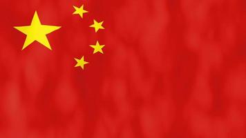 animação da bandeira da china video