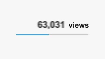 Video views counter user count of live Royalty Free Vector